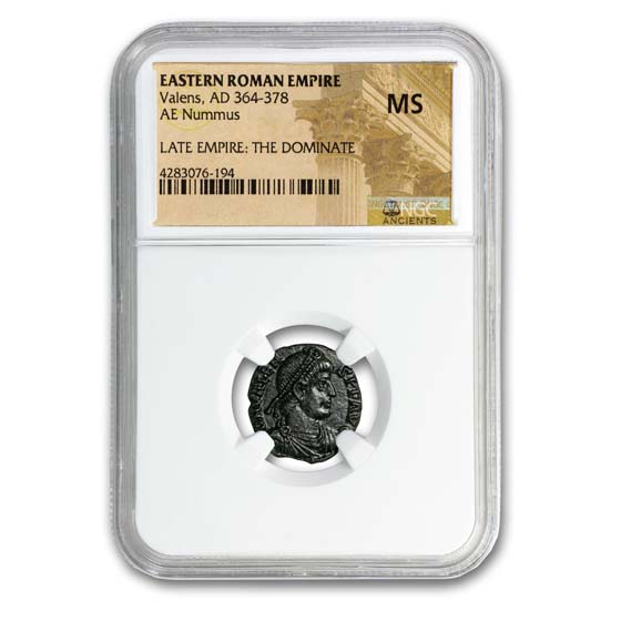 Buy Eastern Rome AE Nummus Emperor Valens (364-378 AD) MS NGC | APMEX