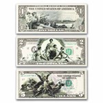 Educational Series Set on Modern Legal Tender $1, $2, and $5