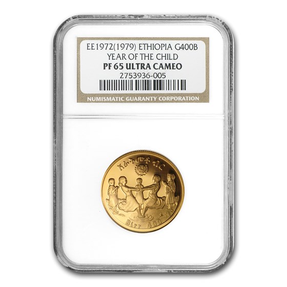 EE1972 Ethiopia Gold 400 Birr PF-65 NGC EE1972 Ethiopia Gold 400 Birr PF-65 NGC