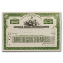 Electric & Musical Industries Lmtd. "Beatles" Stock Cert. (Green)