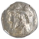 Elymais AR Tetradrachm Kamnaskires III/Ananze 82-72 BC AU NGC 3/3
