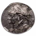 Elymais AR Tetradrachm Kamnaskires III/Ananze 82-72 BC AU NGC 4/2