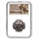 Elymais AR Tetradrachm Kamnaskires III/Ananze 82-72 BC AU NGC 4/2