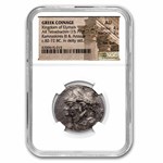 Elymais AR Tetradrachm Kamnaskires III/Ananze 82-72 BC AU NGC 4/2
