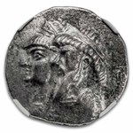 Elymais AR Tetradrachm Kamnaskires III/Ananze 82-72 BC Ch VF NGC