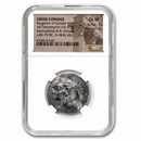 Elymais AR Tetradrachm Kamnaskires III/Ananze 82-72 BC Ch VF NGC