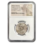 Elymais AR Tetradrachm Kamnaskires V (54-32 BC) AU NGC