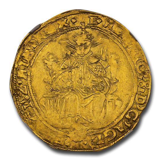 England Gold Half Sovereign Edward VI (1547-51) AU-55 NGC England Gold Half Sovereign Edward VI (1547-51) AU-55 NGC