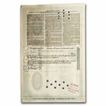 Erie Railroad Company Stock Certificate (Blue)
