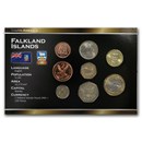 Falkland Islands 1 Pence - 2 Pounds 8-Coin Set BU