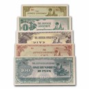 Fall of Rangoon Japanese Invasion of Burma 5-Note Set