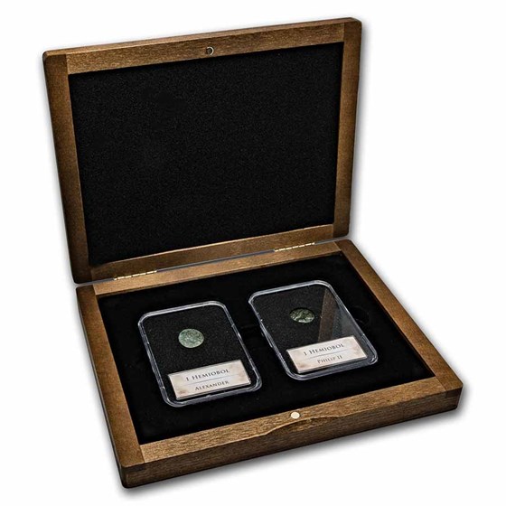 Father and Son - Philip and Alexander 2-Coin Presentation Set Father and Son - Philip and Alexander 2-Coin Presentation Set