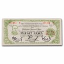 FDR Philippines Guerilla Currency 20 Pesos Banknote