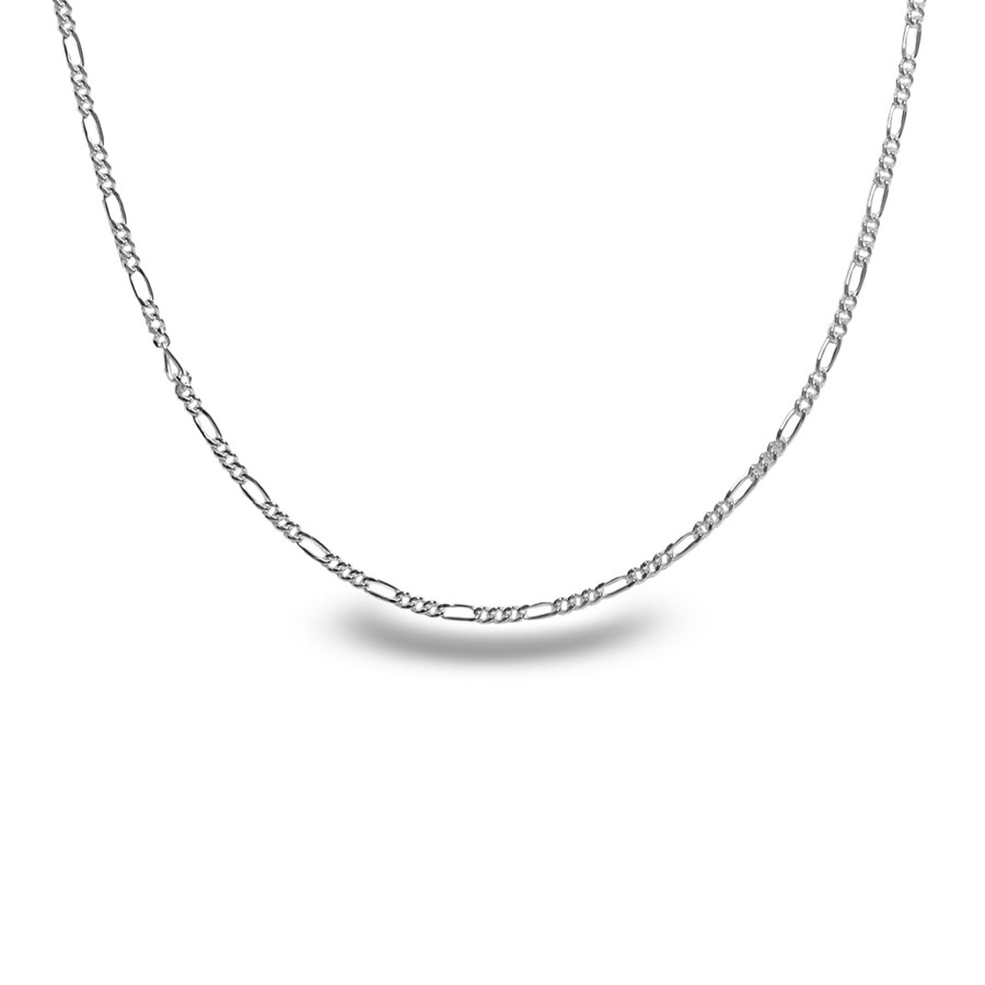 Figaro Sterling Silver Necklace - 18 in.