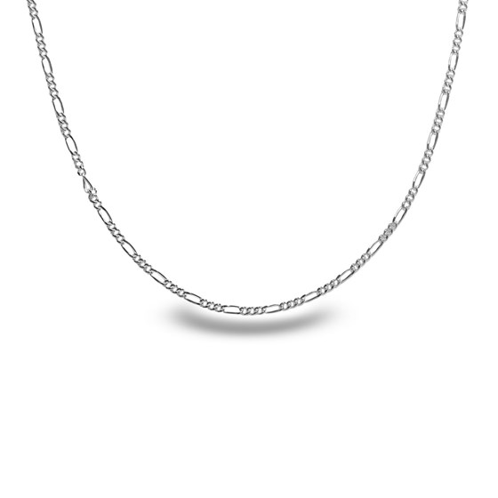Figaro Sterling Silver Necklace - 18 in. Figaro Sterling Silver Necklace - 18 in.
