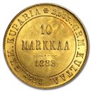Finland Gold 10 Markkaa (Random) AU-BU