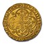 Flanders Gold Chaise d'Or Louis II de Mâle (1346-1384) MS-64 NGC