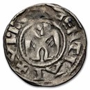 France Bishops of Valance AR Denier (1157-1276 AD)