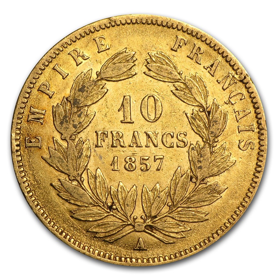 France Gold 10 Francs (Random) Avg Circ