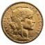 France Gold 20 Francs French Rooster Coin (1899-1914) AU