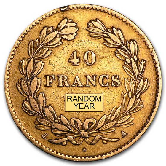 France Gold 40 Francs (Random) Avg Circ France Gold 40 Francs (Random) Avg Circ