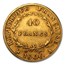 France Gold 40 Francs (Random) Avg Circ