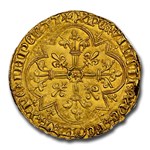 France Gold AV Agnel d'Or. (1380-1422 AD) Charles VI MS-62 NGC