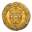 France Gold AV Ecu d'or Charles VI (1380-1422 AD) MS-63 NGC France Gold AV Ecu d'or Charles VI (1380-1422 AD) MS-63 NGC
