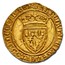 France Gold AV Ecu d'or Charles VI (1380-1422 AD) MS-64 NGC