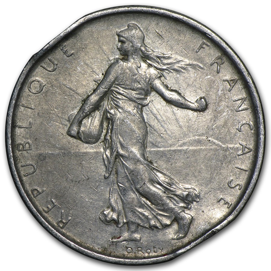 France Silver 5 Francs (ASW .3221, Random Dates)