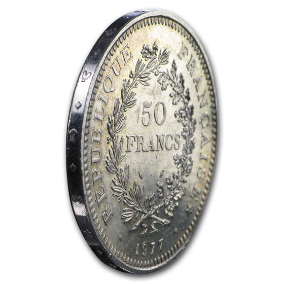 Buy France Silver 50 Francs Hercules (1974-1979) Cleaned | APMEX