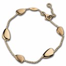 G.R.A.S. by The Holy Land Mint 14K Gold Bracelet w Frosted Gold