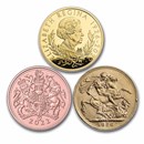 GB Queen Elizabeth II Memorial 3-Coin Gold Set (Box/Booklet/COA)