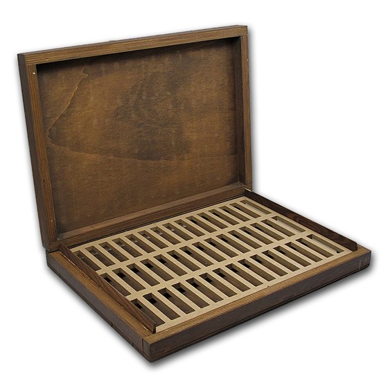Geiger Edelmetalle Wood Storage Box for 10 oz Silver Bars Geiger Edelmetalle Wood Storage Box for 10 oz Silver Bars