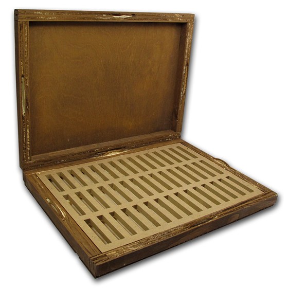 Buy Geiger Edelmetalle Wood Storage Box for 250 gram Silver Bars | APMEX