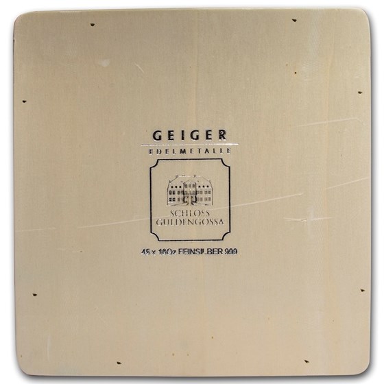 Buy Geiger Wood Storage Box 10 oz Silver Bars (Original Series) APMEX