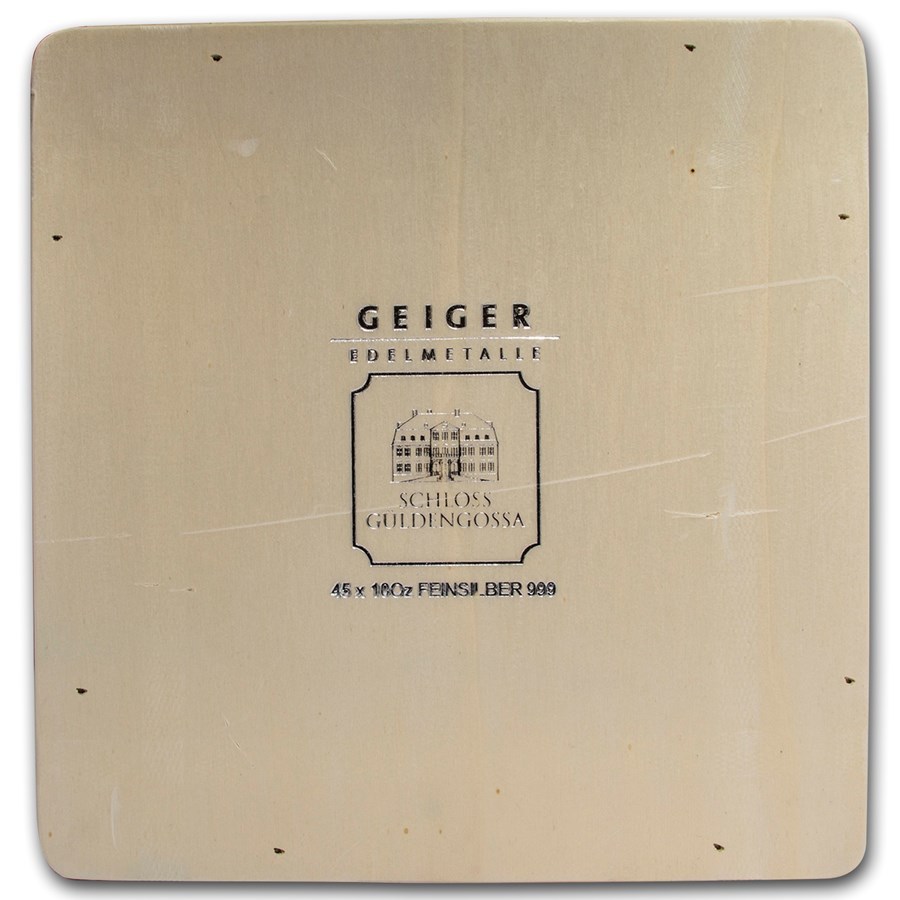 Buy Geiger Wood Storage Box - 10 oz Silver Bars (Original Series) | APMEX