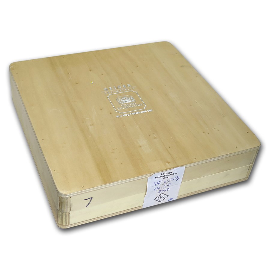 Buy Geiger Wood Storage Box 250 gram Silver Bars (Original Series