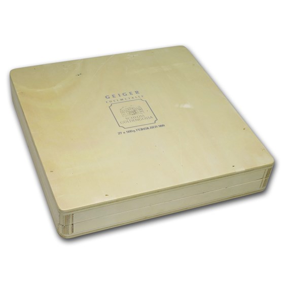 Geiger Wood Storage Box - 500 gram Silver Bars (Original Series) Geiger Wood Storage Box - 500 gram Silver Bars (Original Series)