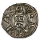Genoa Italian States Silver Denaro (12th Century) AU