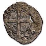 Genoa Italian States Silver Denaro (12th Century) Fine-VF