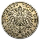 Germany 5 Marks Hamburg (1901-1913) XF