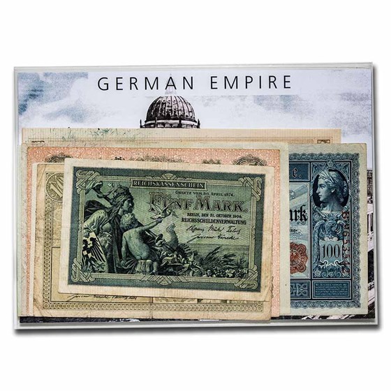 Germany Currency of the German Empire 5-1000 Mark 7-Banknote Set