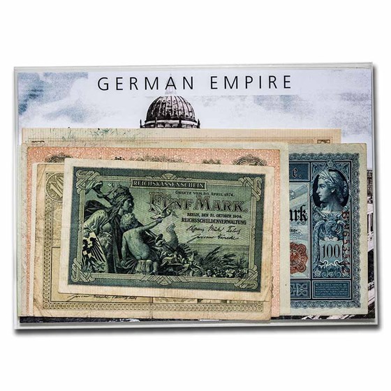 Germany Currency of the German Empire 5-1000 Mark 7-Banknote Set Germany Currency of the German Empire 5-1000 Mark 7-Banknote Set