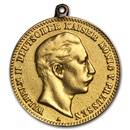 Germany Gold 10 Mark Prussia (1872-1912) Cleaned/Damaged