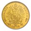 Germany Gold 10 Marks Prussia (1872-1873) MS-65 NGC