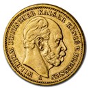 Germany Gold 20 Marks (Random) Avg Circ