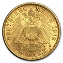 Germany Gold 20 Marks (Random) BU