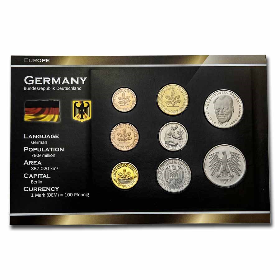 Germany Pre-Euro 8-Coin Set BU