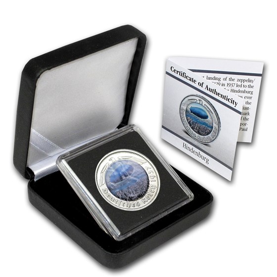 Germany Silver 2 Reichsmarks Colorized (1936-1939) Avg Circ Germany Silver 2 Reichsmarks Colorized (1936-1939) Avg Circ